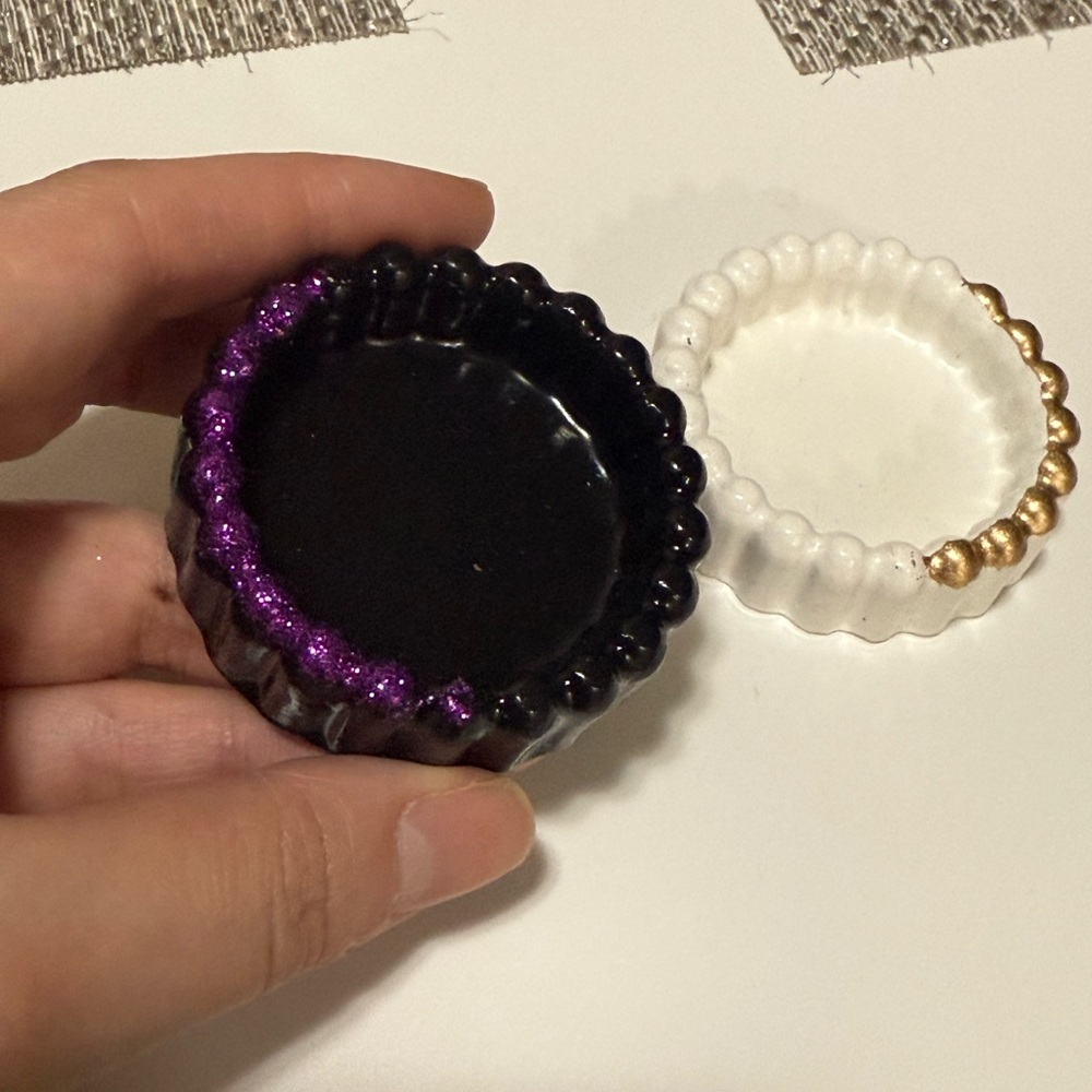 Black and White Trinket Dishes